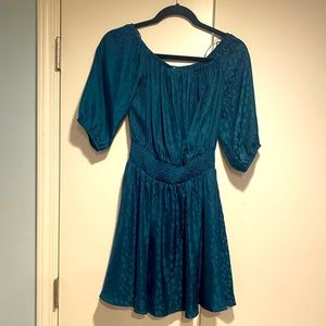 Teal dress from Dry Goods